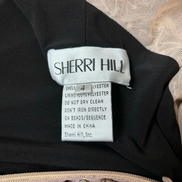 Sherri Hill Black One Shoulder Dress Size 4 - Picture 15 of 15